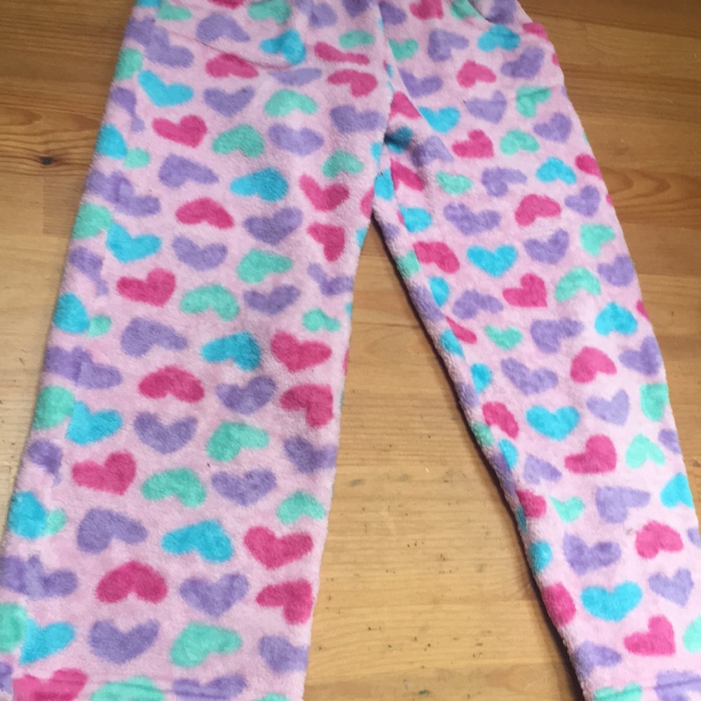 Fuzzy pajama pants